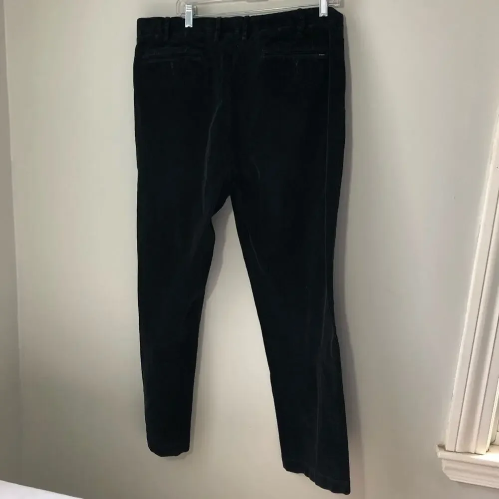Polo Ralph Lauren mens classic stretch wide wale navy blue corduroy pants 38/32